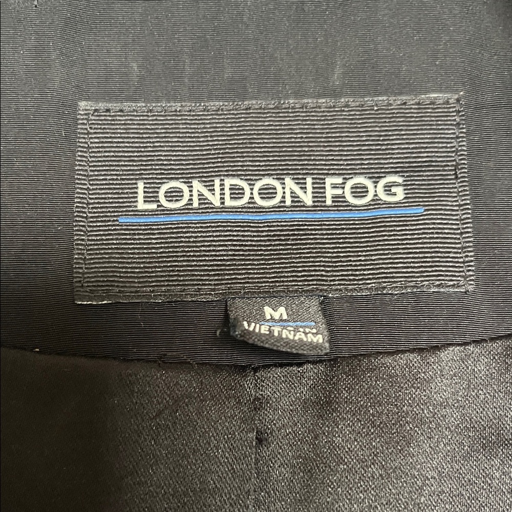 Trench Coat, London Fog Women's Elegant, Black, Knee-length - Picture 2 of 6